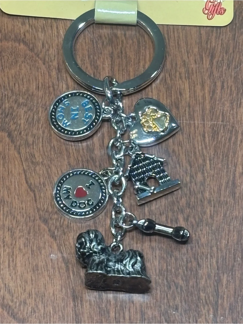 Lhasa Apso Multi-Charm Keychain Pewter Best In Show Collectible